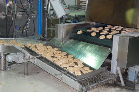 kopen Full Auto-Pitabroodjeproductielijn 850 Mm-Riembreedte met Deeg Afdekkend Systeem online vervaardiging