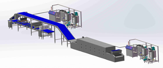 kopen 300kg/Hr Pita Bread Baguette Production Line-Touch screencontrole online vervaardiging