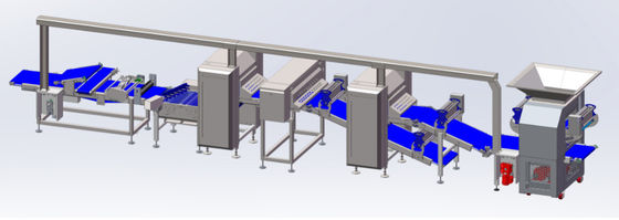 kopen Flexibele de Lamineerdersmachine van het Gebakjedeeg met de Modulaire Structuur van Multirollers online vervaardiging